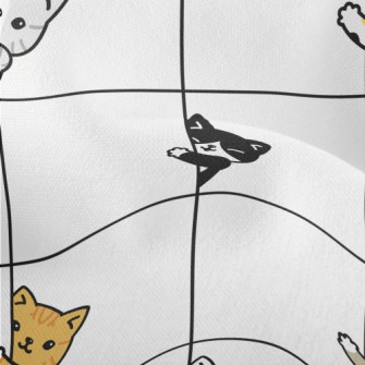 Kitten Family Peek Lightweight Performance Linen
