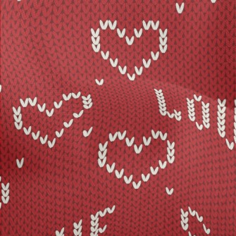 Knitted Style Heart Lightweight Performance Linen