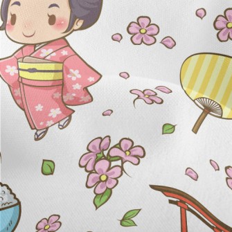 Kawaii Japanese Girl Lightweight Performance Linen