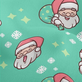 Santa Claus With Various Expre Lightweight Performance Linen