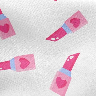 Glamorous Shade Lipstick Jersey Backed Fleece