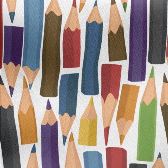 Nice Multi-color Pencils Jersey Backed Fleece