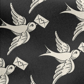 Swallow's Love Letter Jersey Backed Fleece