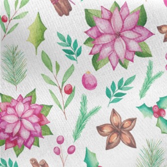 Bright And Beautiful Flowers Jersey Backed Fleece