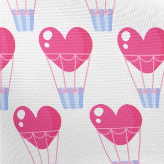 Heart Shaped Hot Air Balloon Pongee