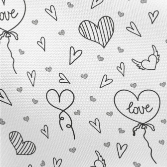 Simple Love Balloon Pongee