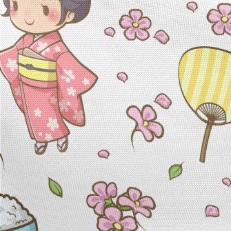Kawaii Japanese Girl Pongee