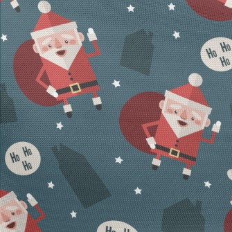 Energetic Santa Claus Pongee