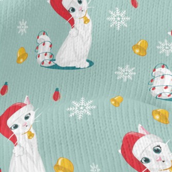 Beautiful Christmas Kitten Stretch Jersey
