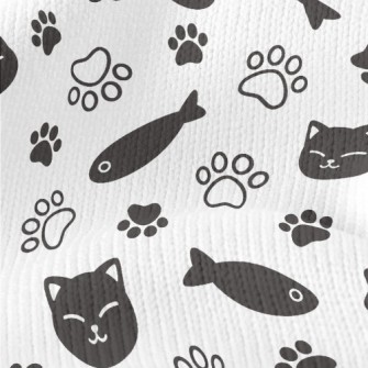 Smiling Cat Dried Fish Stretch Jersey