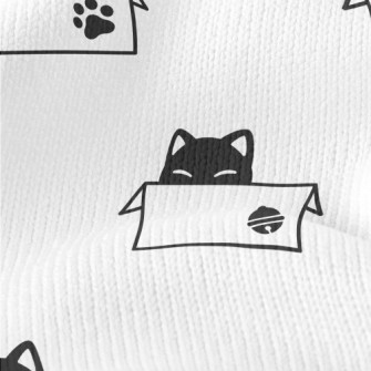 Cute Cardboard Box Cat Stretch Jersey