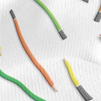 Colorful Pencils Stretch Jersey