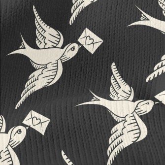 Swallow's Love Letter Stretch Jersey