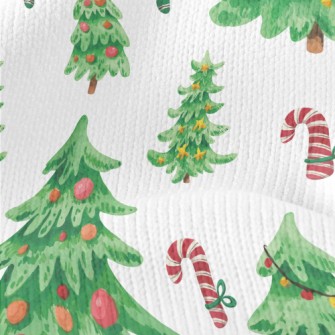 Beautiful Decorated Christmas  Stretch Jersey