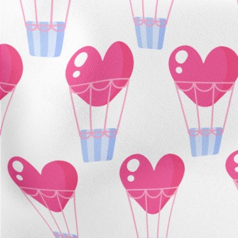 Heart Shaped Hot Air Balloon Lightweight Cotton Poplin