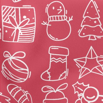 Christmas Snowman Decoration Lightweight Cotton Poplin
