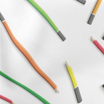 Colorful Pencils Lightweight Cotton Poplin