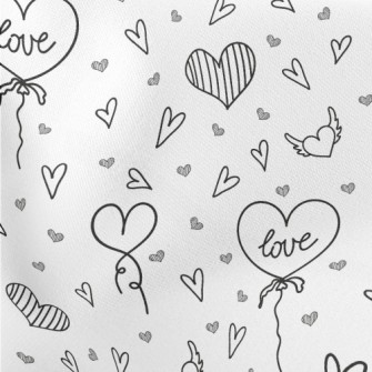 Simple Love Balloon Lightweight Cotton Poplin