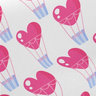 Heart Shaped Hot Air Balloon Midweight Cotton Poplin