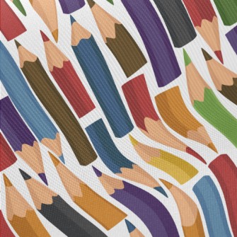 Nice Multi-color Pencils Midweight Cotton Poplin