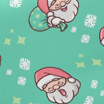 Santa Claus With Various Expre Midweight Cotton Poplin