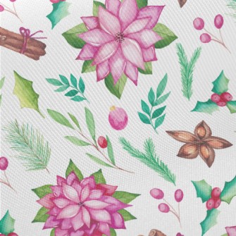 Bright And Beautiful Flowers Midweight Cotton Poplin