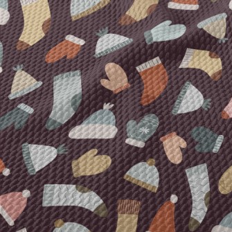 Winter Hats, Socks And Gloves Birdseye Piqué