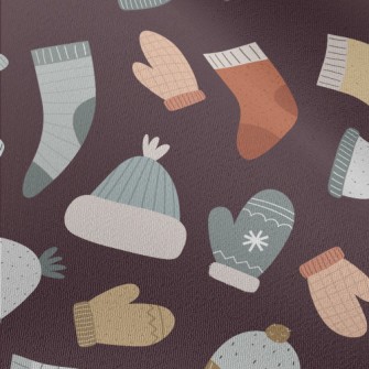 Winter Hats, Socks And Gloves Chiffon