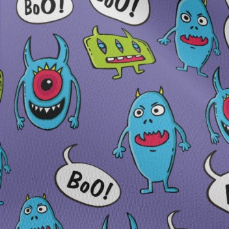 Funny And Scary Monsters Chiffon