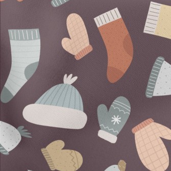 Winter Hats, Socks And Gloves Stretch Ponte