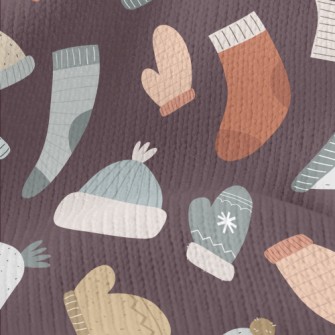 Winter Hats, Socks And Gloves Stretch Jersey