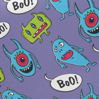 Funny And Scary Monsters Midweight Cotton Poplin