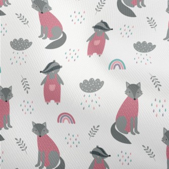 Cute Wolf And Playful Badger Dobby