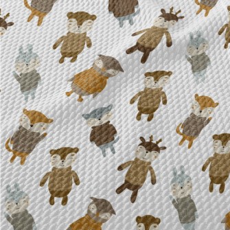 Animals Wearing Sweaters Birdseye Piqué
