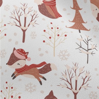 Cute Fox Dressed Up Carefully Chiffon