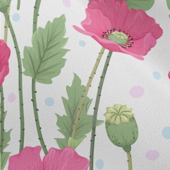 Poppies Blooming Everywhere Chiffon