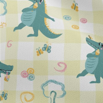 Big Eyed Crocodile Holding An  Chiffon