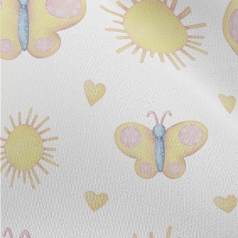 Butterfly With Circle Pattern Chiffon