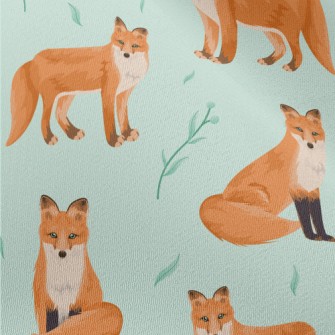 Orange Fox With Deep Eyes Chiffon