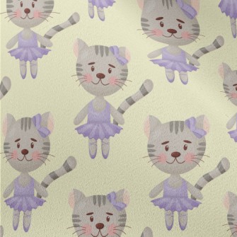 Cat In Purple Dancing Costume Chiffon