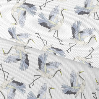 Red-crowned Cranes Spread Thei Waterproof Oxford