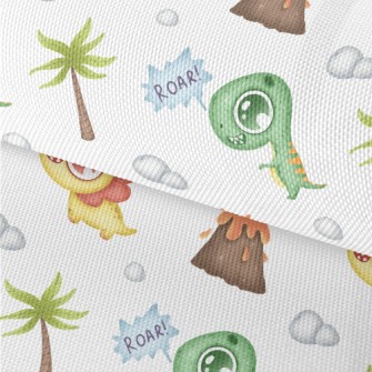 Big-eyed Baby Dinosaur And Vol Waterproof Oxford