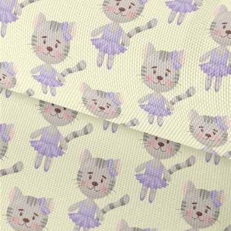 Cat In Purple Dancing Costume Waterproof Oxford