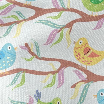 Bird Singing On A Branch Waterproof Canvas