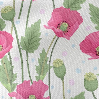 Poppies Blooming Everywhere Waterproof Canvas