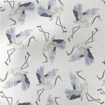 Red-crowned Cranes Spread Thei Waterproof Canvas