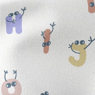 Playful Letters With Hands And Waterproof Canvas