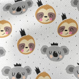 Big Heads Of Koalas And Sloths Waterproof Canvas