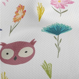 Big-eyed Cute Owl Athletic Mesh Flat Back