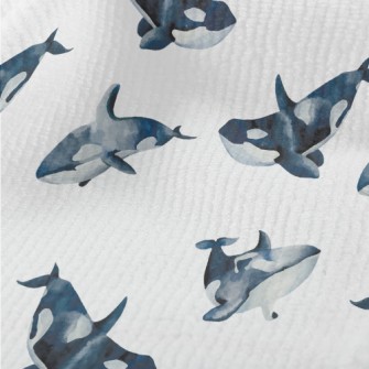 Killer Whales Swimming Freely Terry